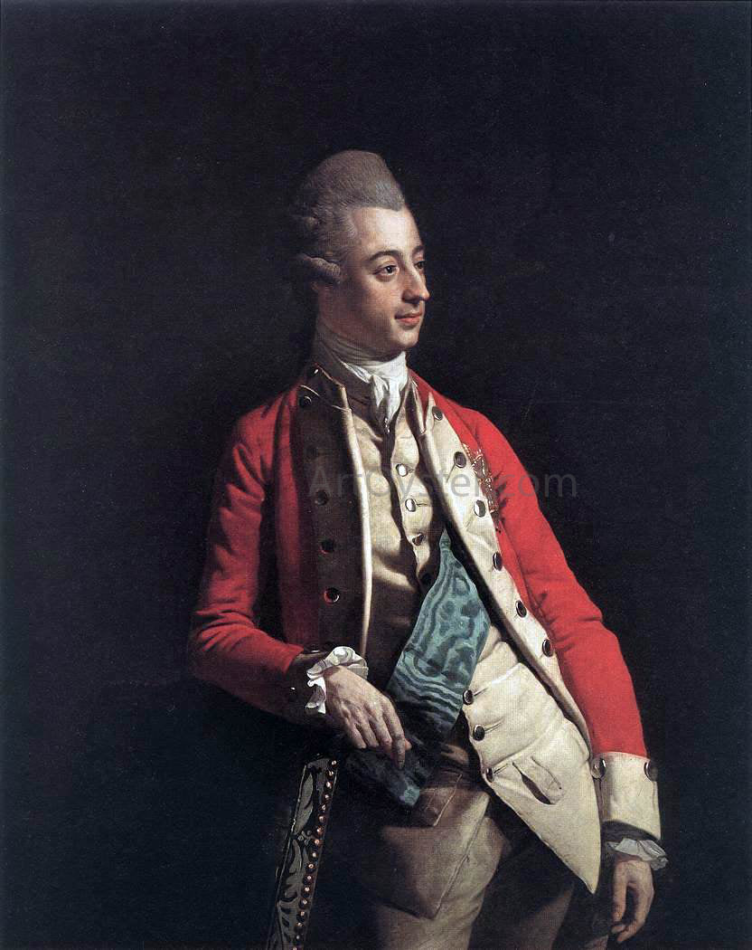  Johann Zoffany Prince Ernest Gottlob Albert of Mecklenburg-Strelitz - Hand Painted Oil Painting