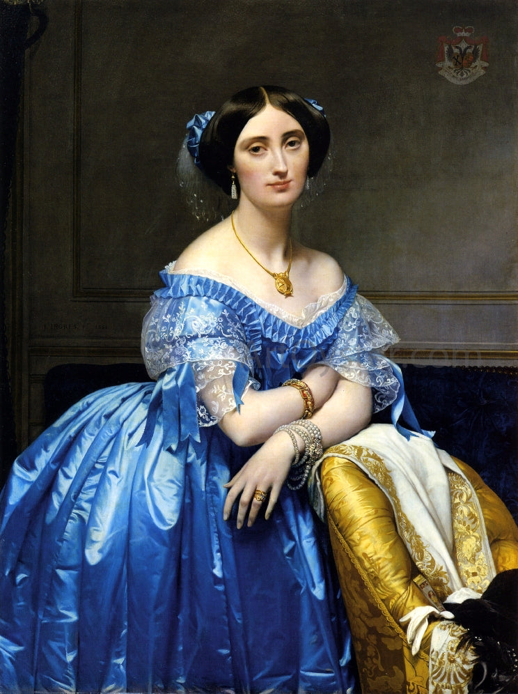  Jean-Auguste-Dominique Ingres Princess Pauline-Eleonore de Broglie - Hand Painted Oil Painting