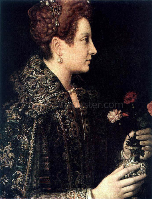  Sofonisba Anguissola Profile Portrait of a Young Woman - Hand Painted Oil Painting