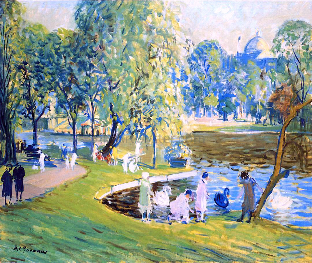  Arthur Clifton Goodwin Public Garden, Boston - Hand Painted Oil Painting