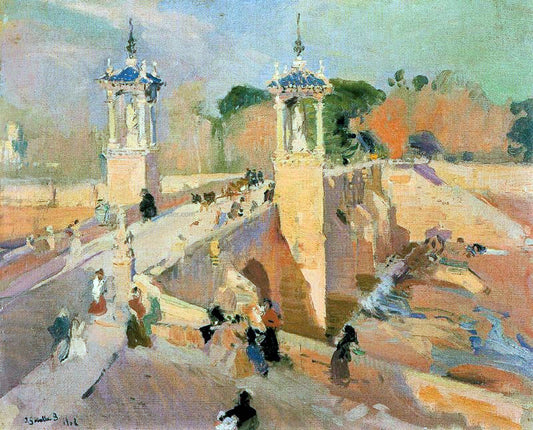  Joaquin Sorolla Y Bastida Puente de Real - Hand Painted Oil Painting