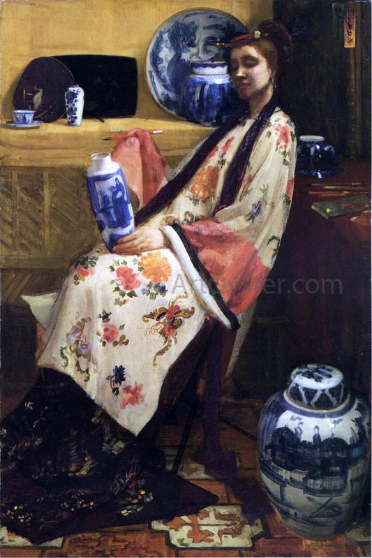  James McNeill Whistler Purple and Rose: The Lang Leizen of the Six Marks - Hand Painted Oil Painting