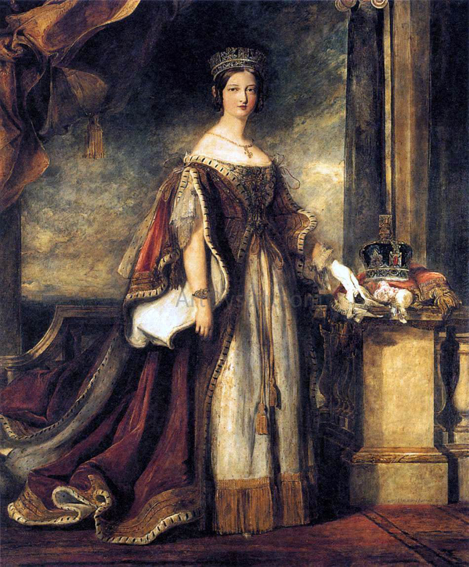  Sir David Wilkie Queen Victoria (detail) - Hand Painted Oil Painting