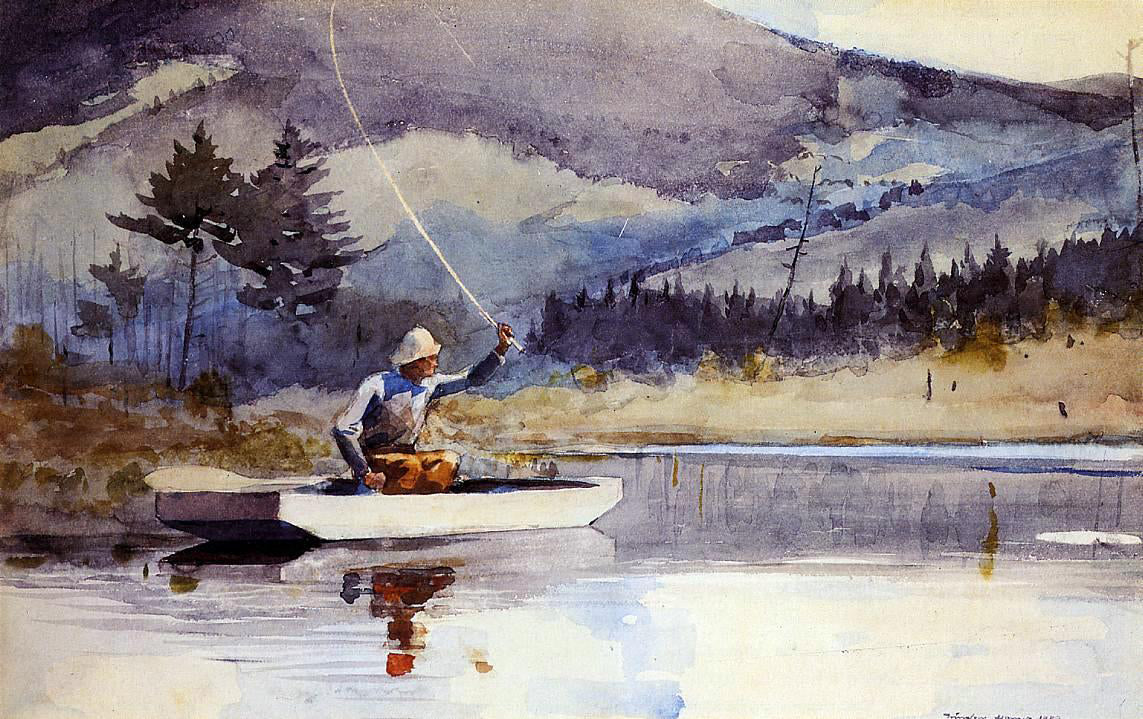  Winslow Homer Quiet Pool on a Sunny Day - Hand Painted Oil Painting