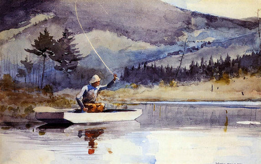  Winslow Homer Quiet Pool on a Sunny Day - Hand Painted Oil Painting