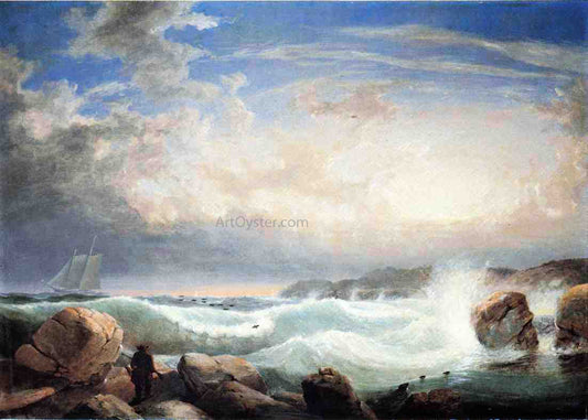  Robert Salmon Rafe's Chasm, Gloucester, Massachusetts - Hand Painted Oil Painting