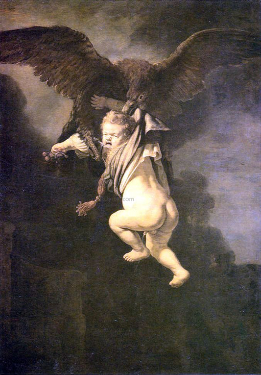  Rembrandt Van Rijn Rape of Ganymede - Hand Painted Oil Painting