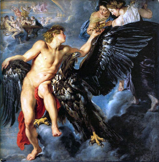  Peter Paul Rubens Rape of Ganymede - Hand Painted Oil Painting
