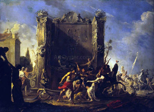  Johann Heinrich Schonfeld Rape of the Sabine Women - Hand Painted Oil Painting