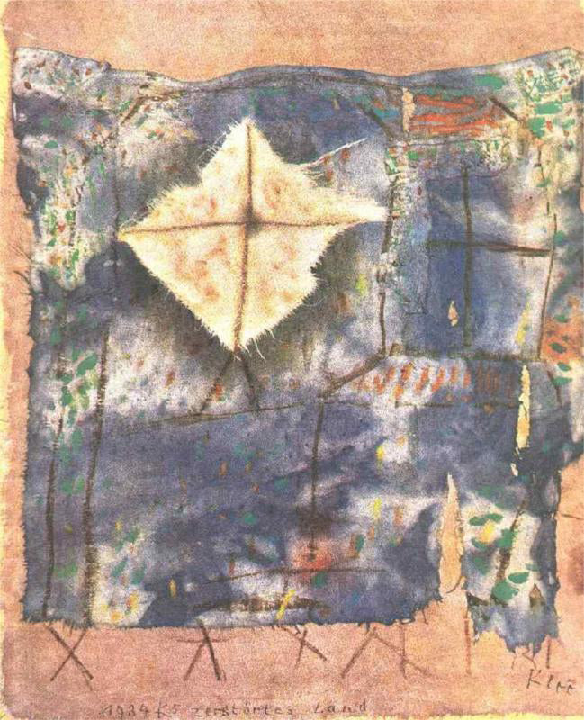  Paul Klee Ravaged Land - Hand Painted Oil Painting