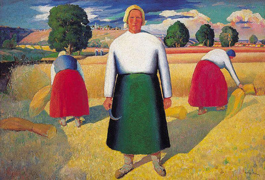  Kazimir Malevich Reapers - Hand Painted Oil Painting