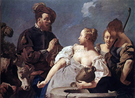  Giovanni Battista Piazzetta Rebecca at the Well - Hand Painted Oil Painting