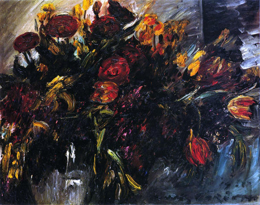  Lovis Corinth Red and Yellow Tulips - Hand Painted Oil Painting