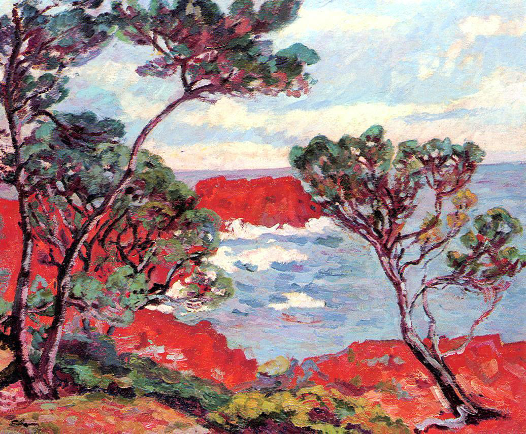  Armand Guillaumin Red Rocks - Hand Painted Oil Painting