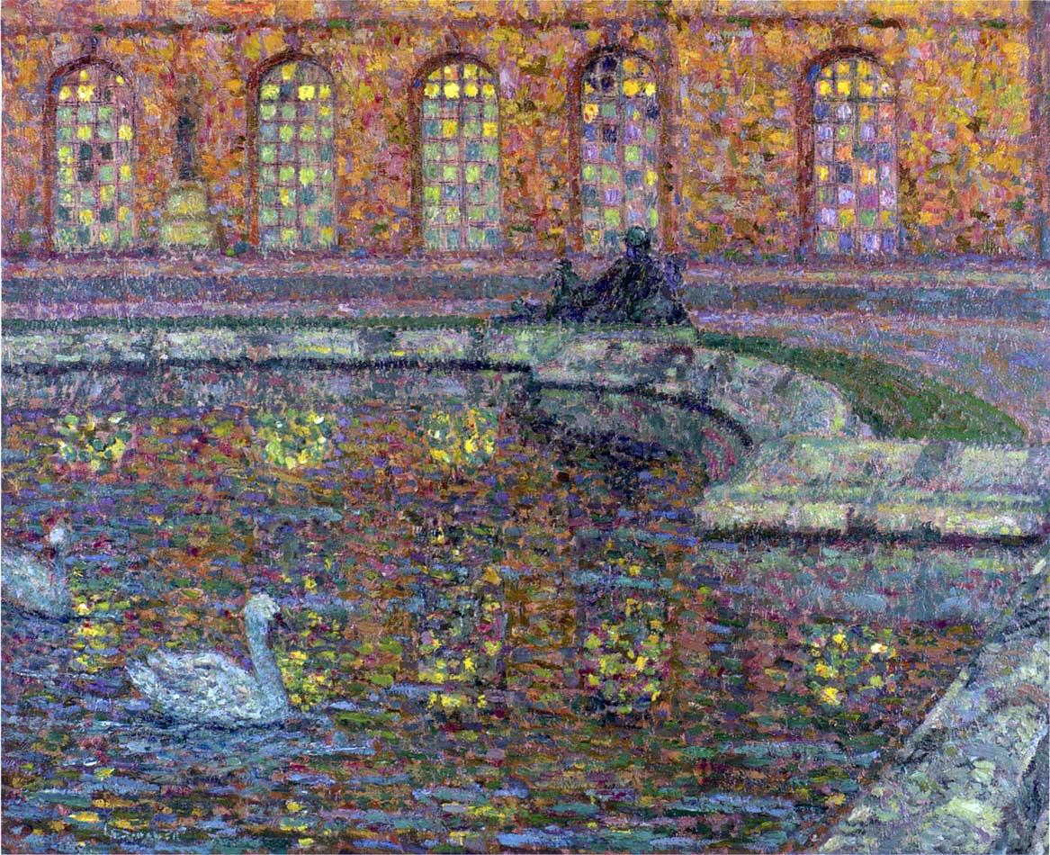  Henri Le Sidaner Reflections of the Windows at Versailles - Hand Painted Oil Painting