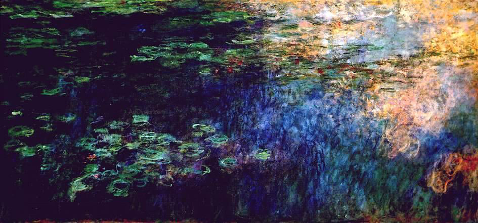  Claude Oscar Monet Reflections on the Water - Hand Painted Oil Painting