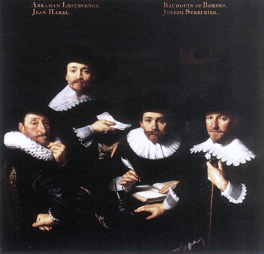  Bartholomeus Van der Helst Regents of the Walloon Orphanage - Hand Painted Oil Painting
