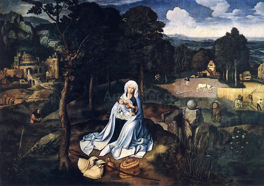  Joachim Patenier Rest during the Flight to Egypt - Hand Painted Oil Painting