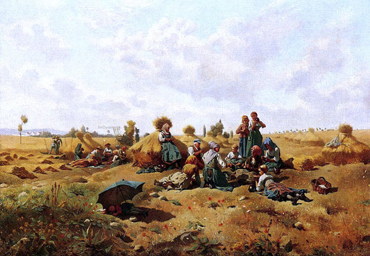  Daniel Ridgway Knight Resting Harvesters - Hand Painted Oil Painting