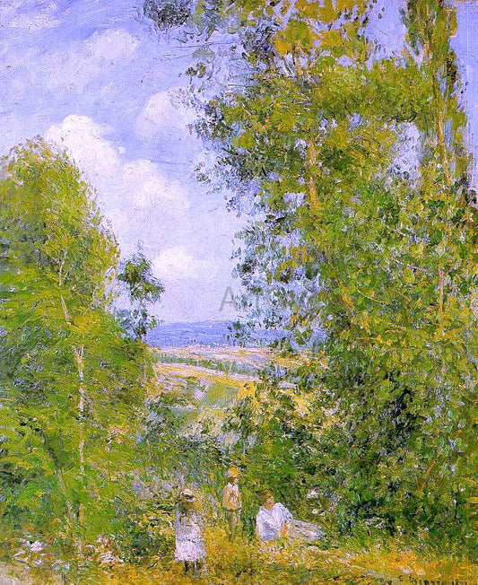  Camille Pissarro Resting in the Woods at Pontoise - Hand Painted Oil Painting