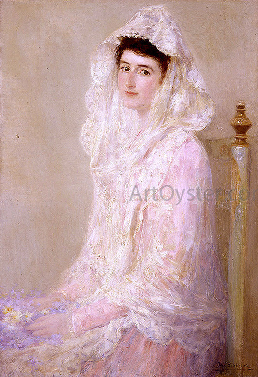  Jose Benlliure Y Gil Retrato de Maria Benlliure Ortiz - Hand Painted Oil Painting