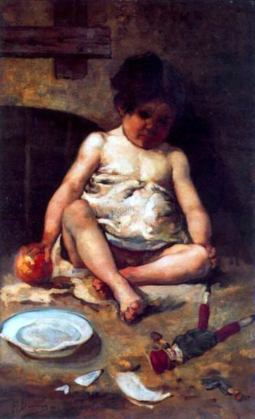  Francisco Domingo Marques Retrato de Nino - Hand Painted Oil Painting