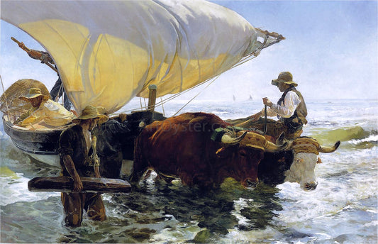  Joaquin Sorolla Y Bastida Return From Fishing - Hand Painted Oil Painting