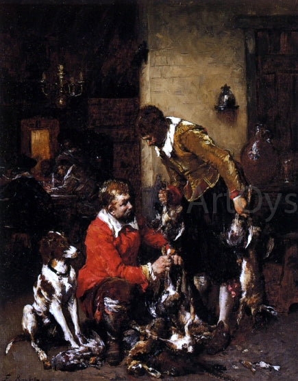 Ferdinand Roybet Return from the Shoot - Hand Painted Oil Painting