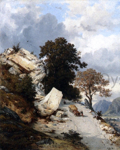  Francois-Antoine-Leon Fleury Returning from the Field - Hand Painted Oil Painting