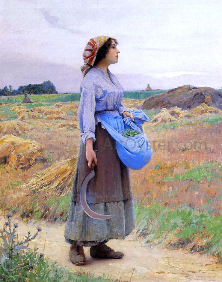  Charles Sprague Pearce Returning from the Fields - Hand Painted Oil Painting
