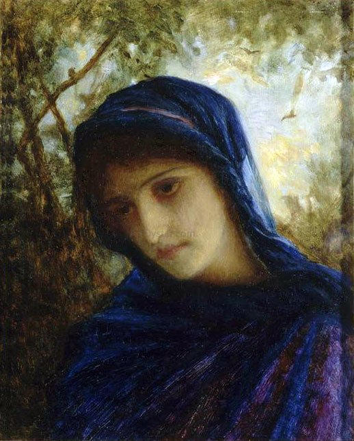 Antoine Ernest Hebert Reverie au Crepuscule - Hand Painted Oil Painting