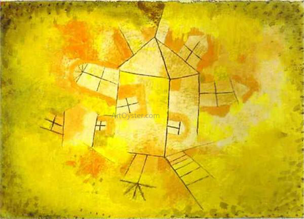  Paul Klee Revolving House - Hand Painted Oil Painting