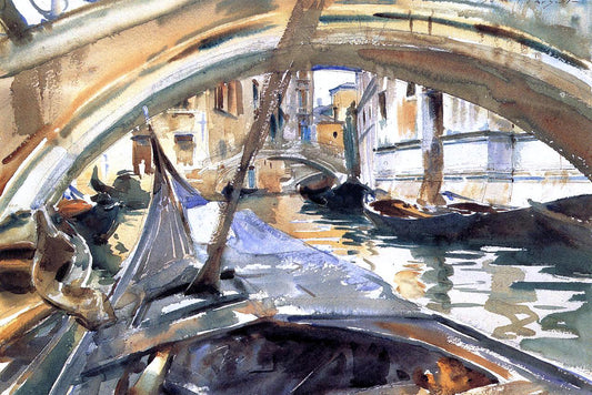  John Singer Sargent Rio de Santa Maria Formosa - Hand Painted Oil Painting
