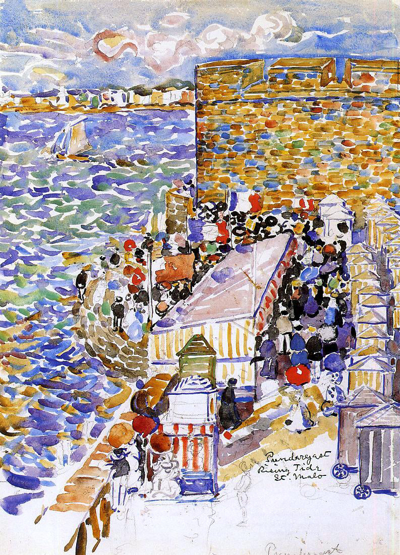  Maurice Prendergast Rising Tide, St. Malo - Hand Painted Oil Painting