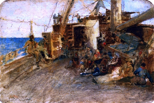  Alfonso Hollaender Ritorno da Rio de Janiero - Hand Painted Oil Painting