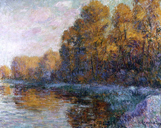  Gustave Loiseau River in Autumn - Hand Painted Oil Painting