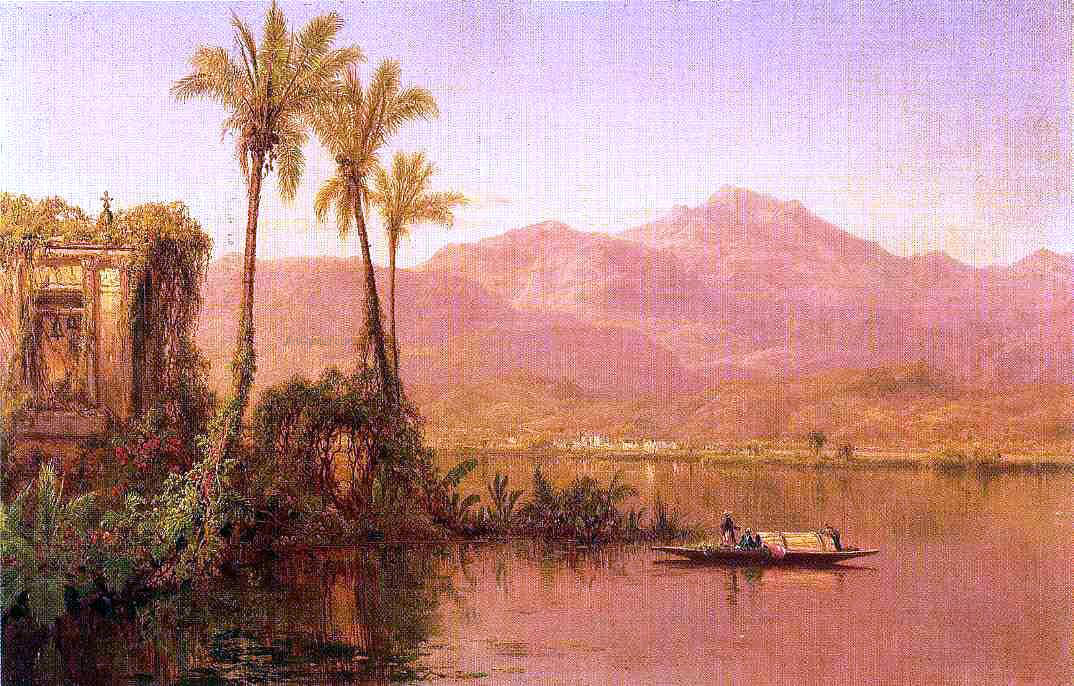  Louis Remy Mignot River Scene, Ecuador - Hand Painted Oil Painting