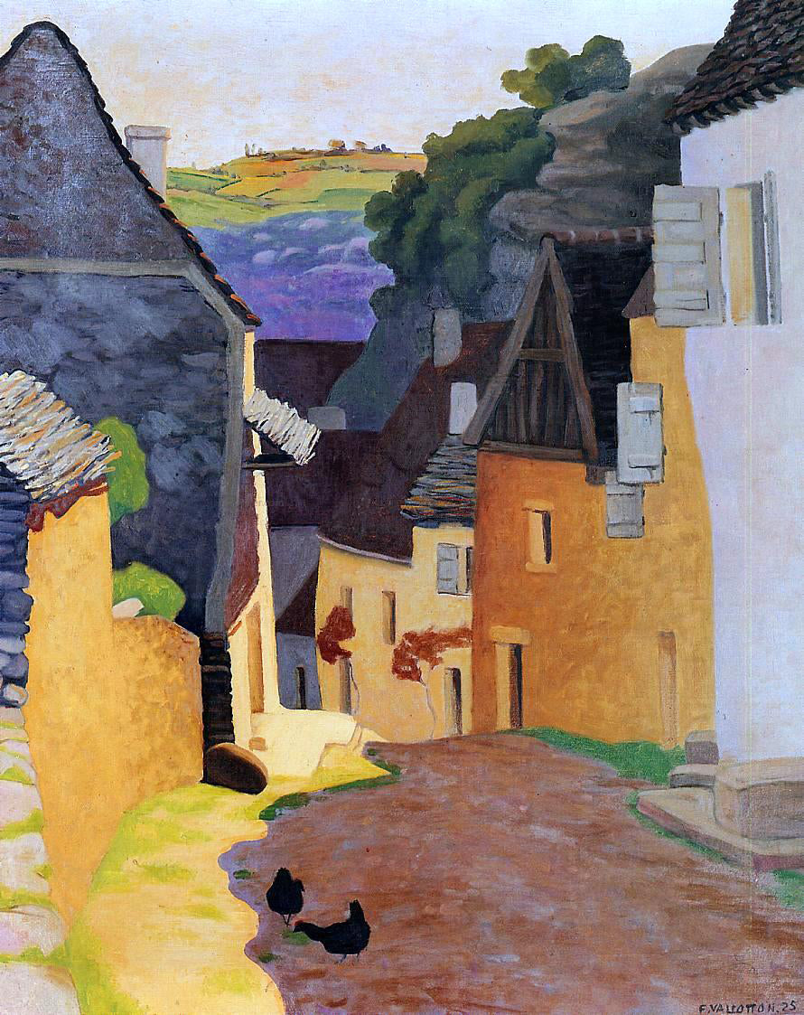  Felix Vallotton A Rocamadour Landscape - Hand Painted Oil Painting