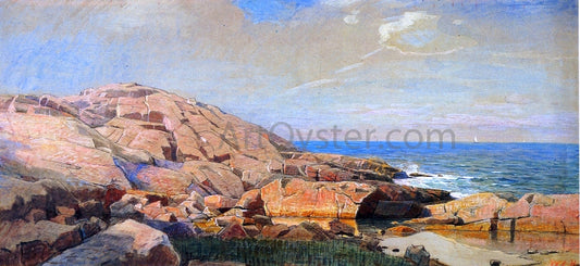  William Stanley Haseltine Rocky Coast of New England - Hand Painted Oil Painting