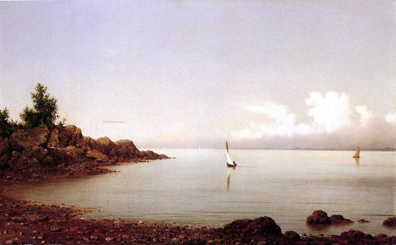  Martin Johnson Heade Rocky Shore - Hand Painted Oil Painting