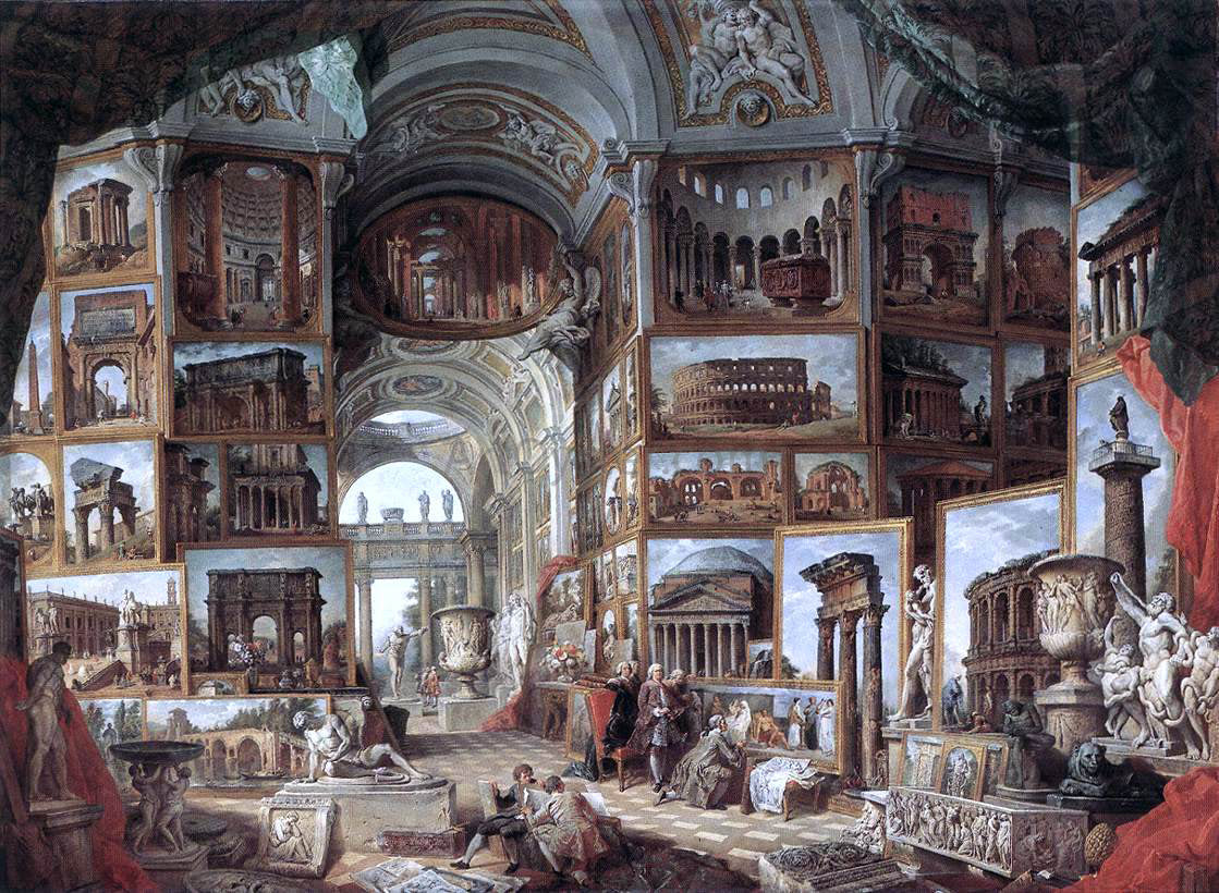  Giovanni Paolo Pannini Roma Antica - Hand Painted Oil Painting