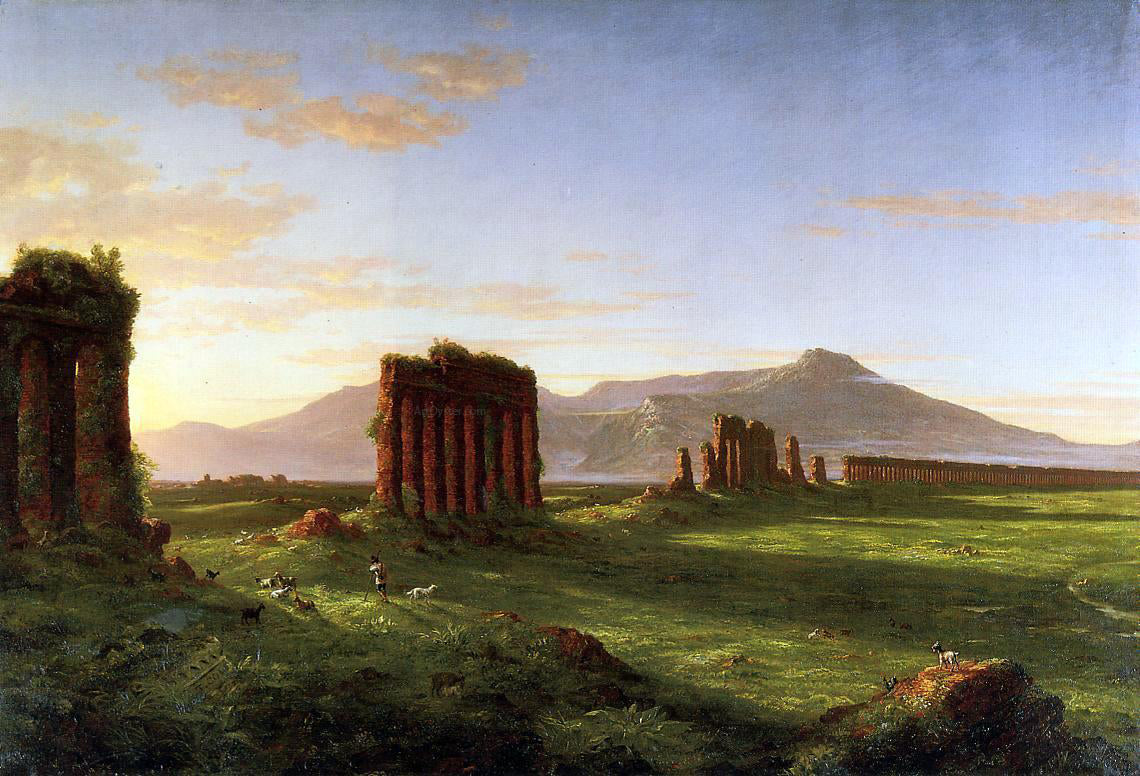  Thomas Cole Roman Campagna - Hand Painted Oil Painting