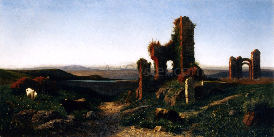  Achille Vertunni Roman Ruin - Hand Painted Oil Painting