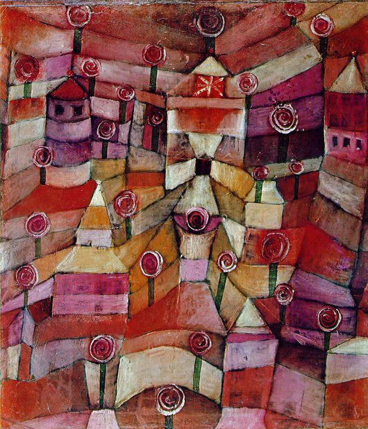  Paul Klee Rose Garden - Hand Painted Oil Painting