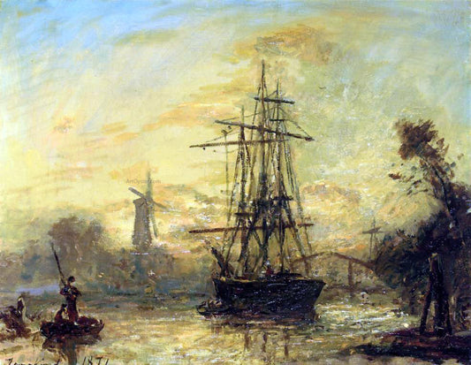  Johan Barthold Jongkind Rotterdam (also known as You are ugly) - Hand Painted Oil Painting