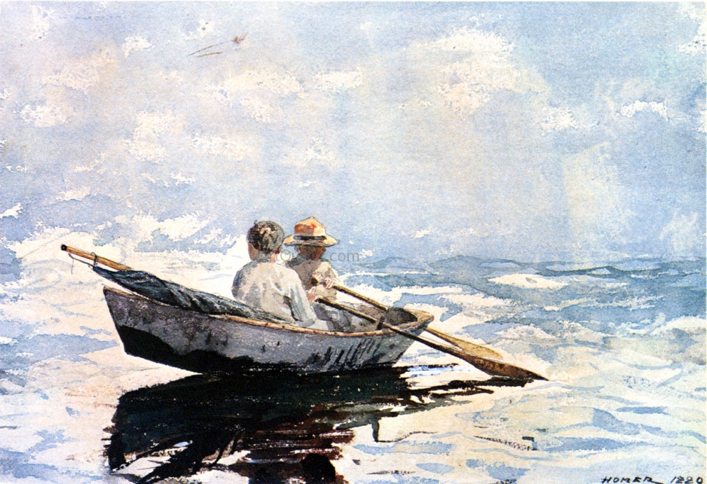  Winslow Homer A Rowboat - Hand Painted Oil Painting