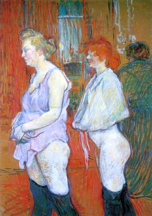  Henri De Toulouse-Lautrec Rue des Moulins - The Medical Inspection - Hand Painted Oil Painting