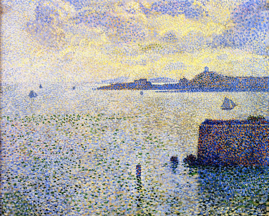  Theo Van Rysselberghe Sailboats and Estuary - Hand Painted Oil Painting