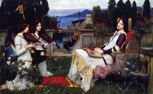  Henry Ryland Saint Cecilia - Hand Painted Oil Painting