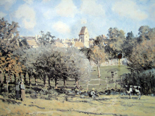  Alfred Sisley Saint Lubin Church - Hand Painted Oil Painting